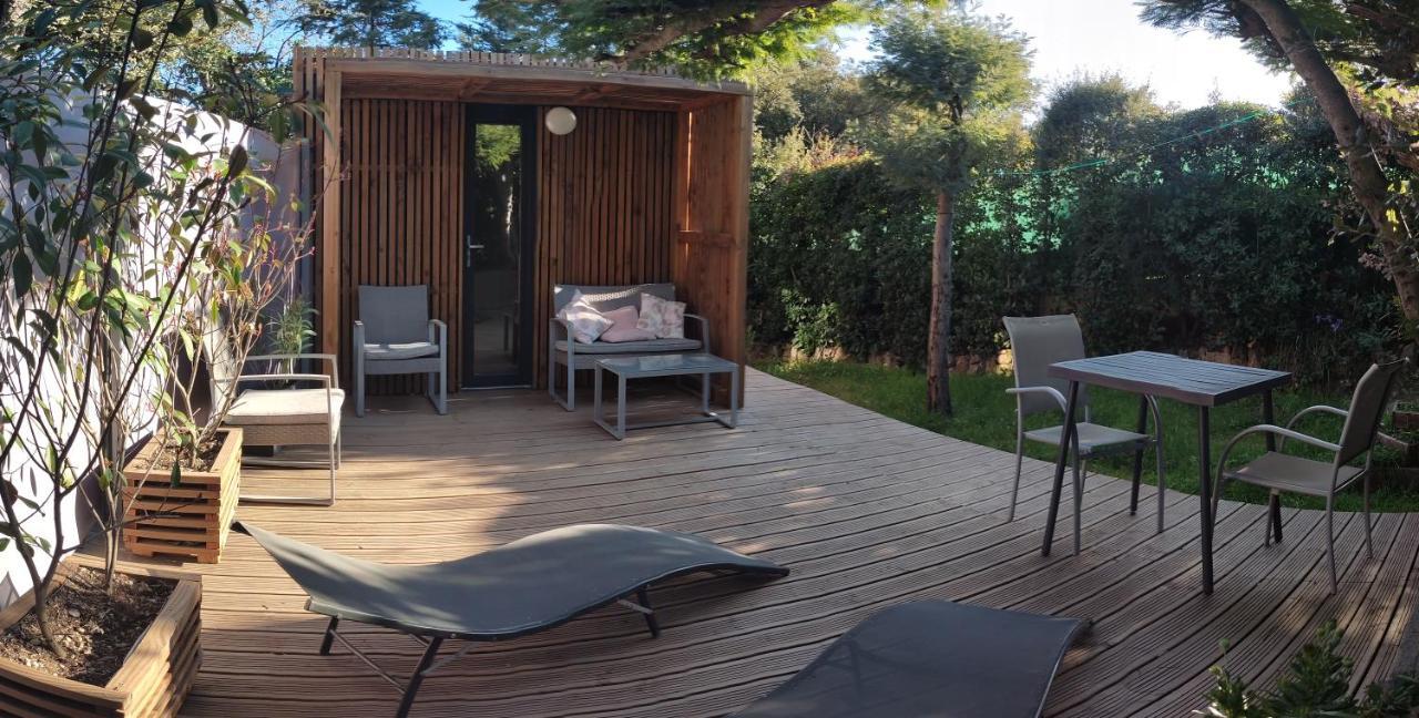 Joli Studio Climatise Avec Jacuzzi Prive Et Entree Independante Fréjus Εξωτερικό φωτογραφία